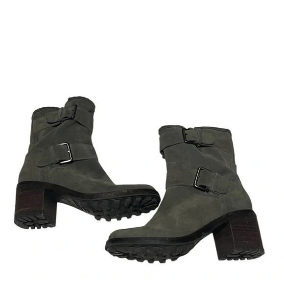 Sam Edelman Suede Ankle Moto Boots 9.5 - Picture 5 of 9